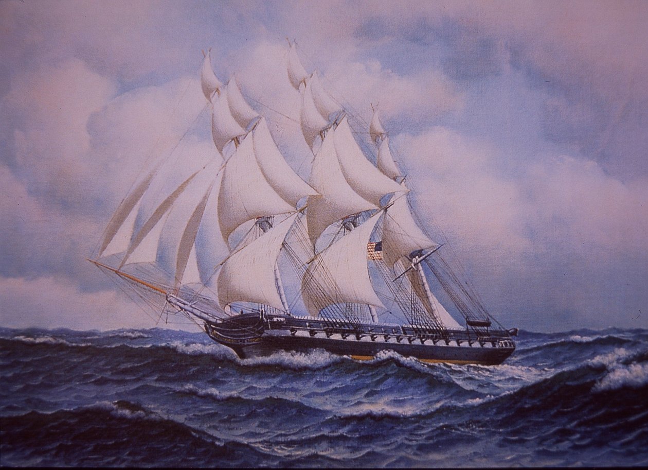 Ústava USS (barevné lito) od John Ward Dunsmore
