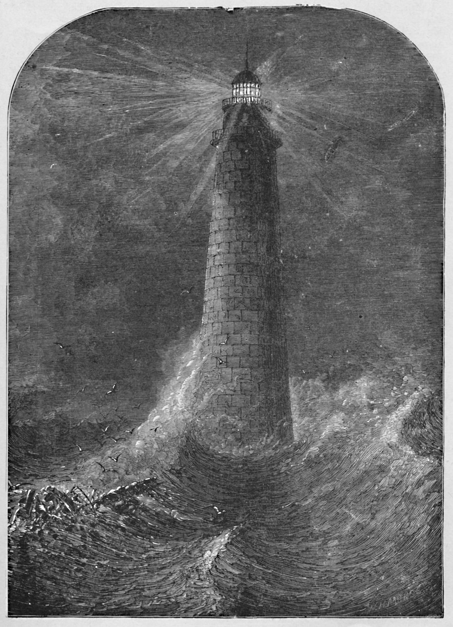 Maják Minots Ledge, Massachusetts, 1877, 1883 od W. H. Morse