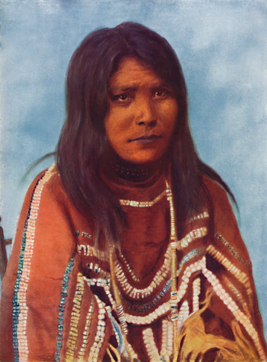 Indiánská žena Sarcee, 1912 od W. Hanson Boorne