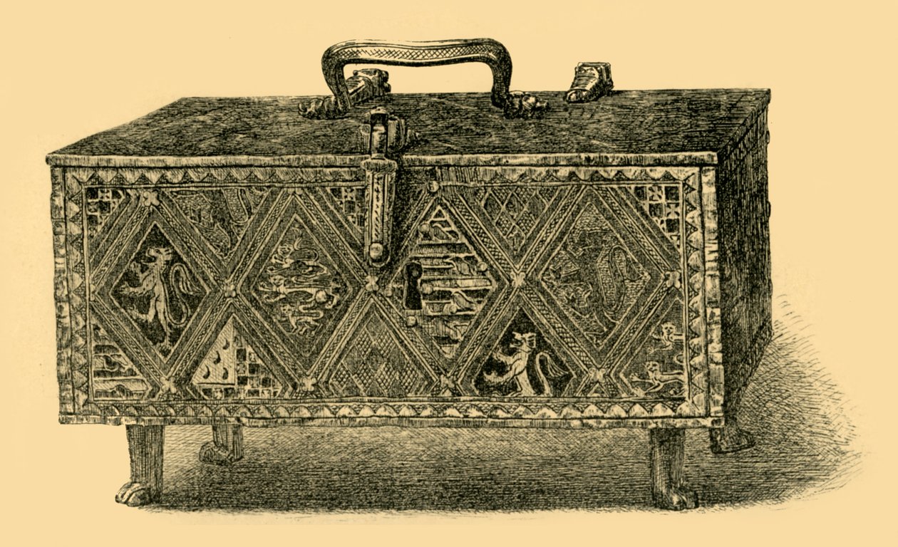 The Valence Casket, c1305-1312, 1881. od W. Harbutt