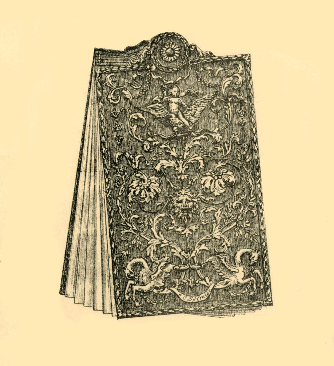 Psací tablety, 1690-1700, 1881. od W. Harbutt