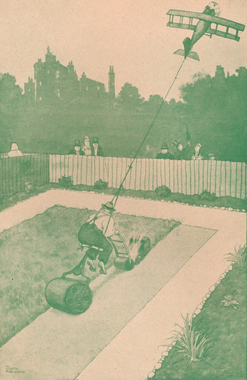 Tip pro letec doma na dovolené, c1918 1919 od William Heath Robinson