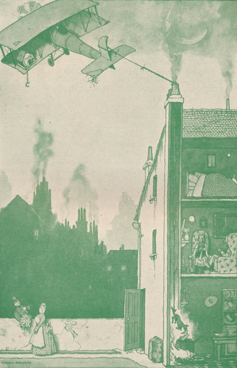 Opuštěný mladý pilot, který si přivlastňuje příděly někoho jiného, c1918 1919 od William Heath Robinson