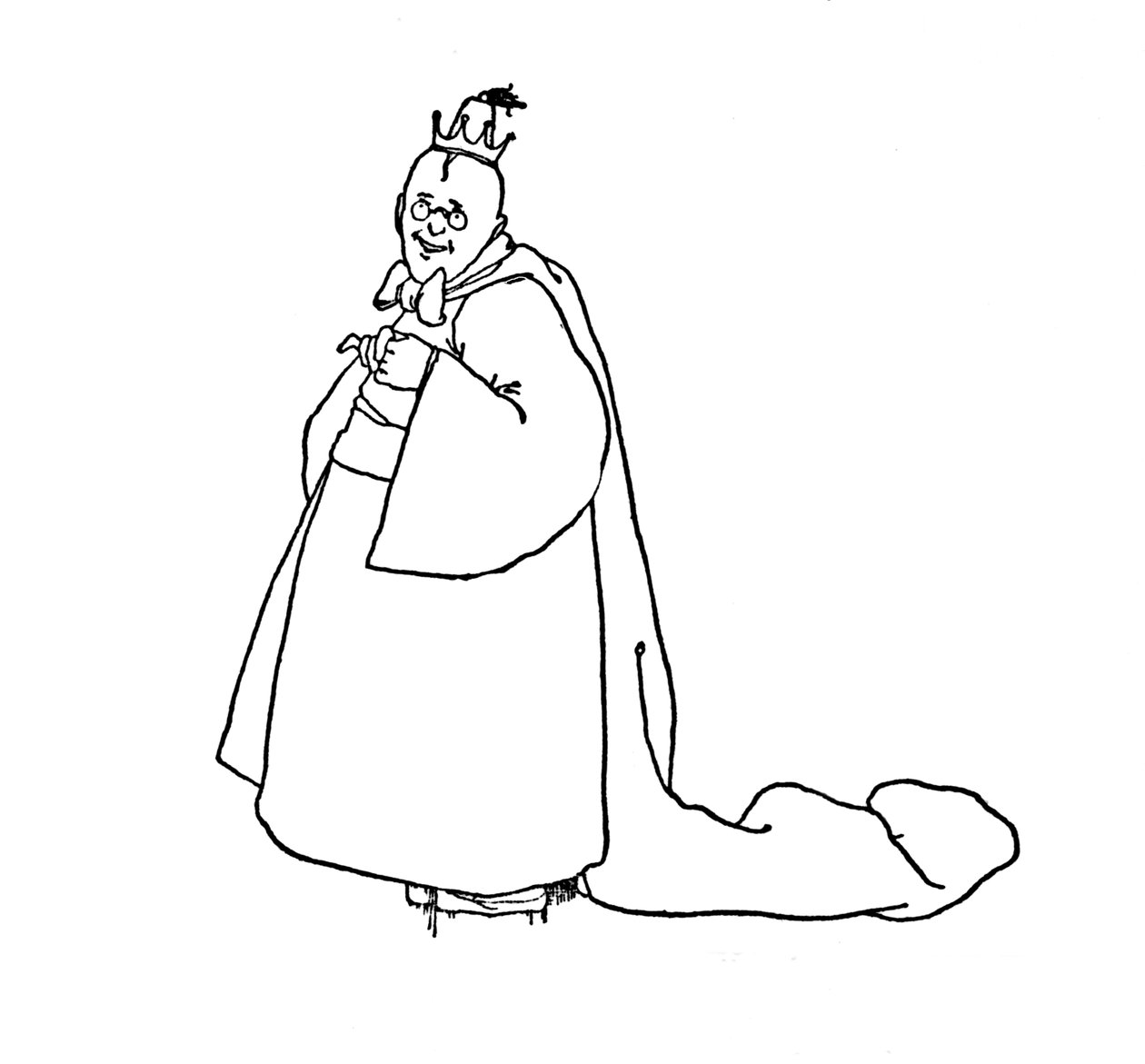 Ale nech nás to rozesmát, řekl král, c1930 od William Heath Robinson
