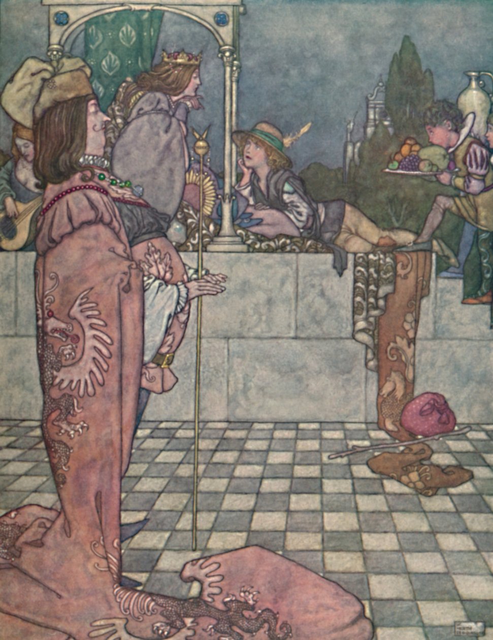 Nepřišel si ji namlouvat, řekl, c1930 od William Heath Robinson