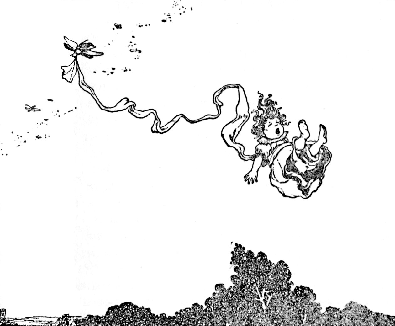 Oh, vyděšený byl chudák Tommelise!, c1930 od William Heath Robinson