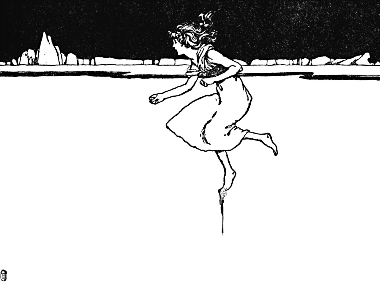 Běžela tak rychle, jak mohla, c1930 od William Heath Robinson