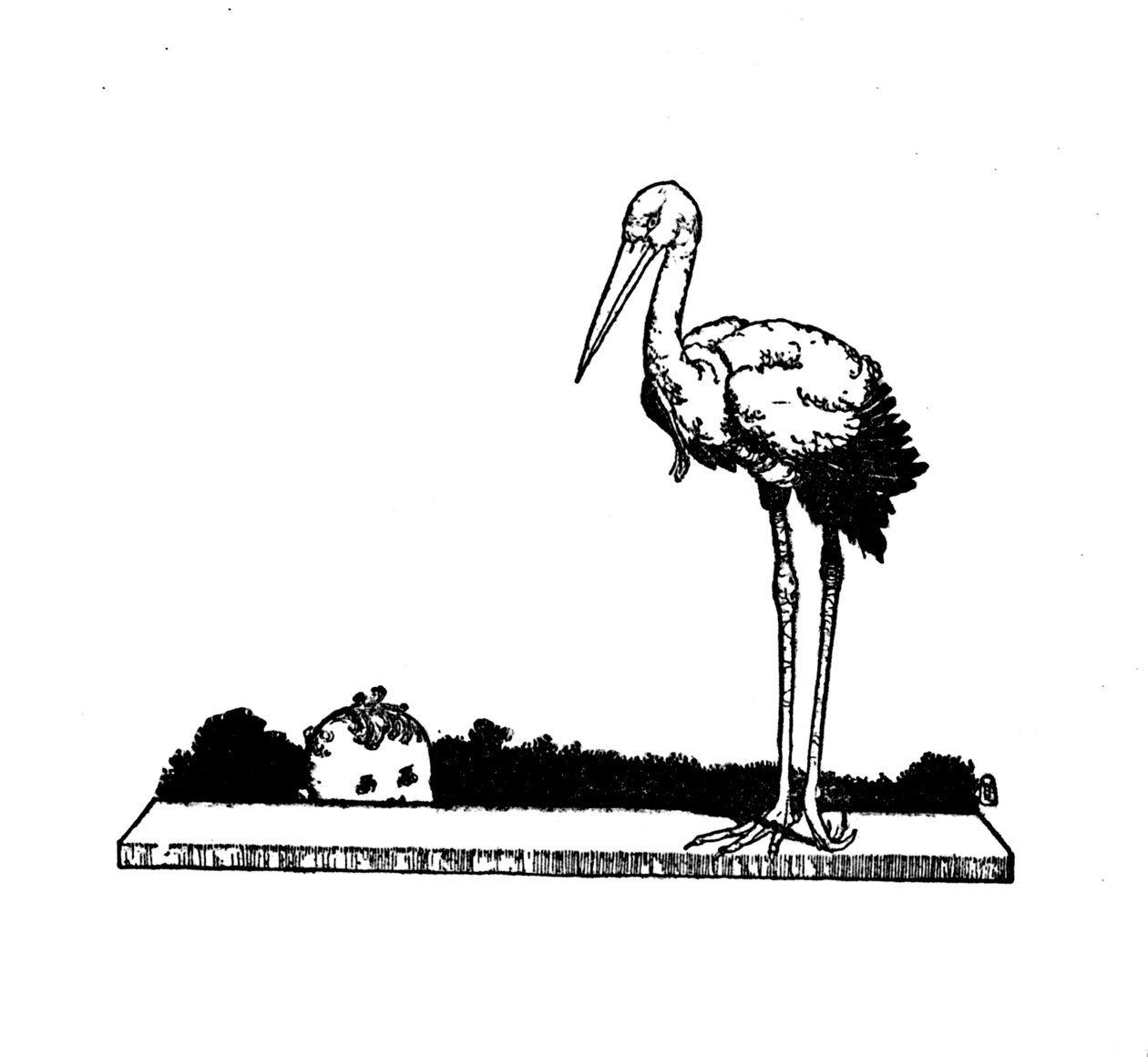 Čáp! Čáp! Dlouhonohý čáp!, c1930 od William Heath Robinson