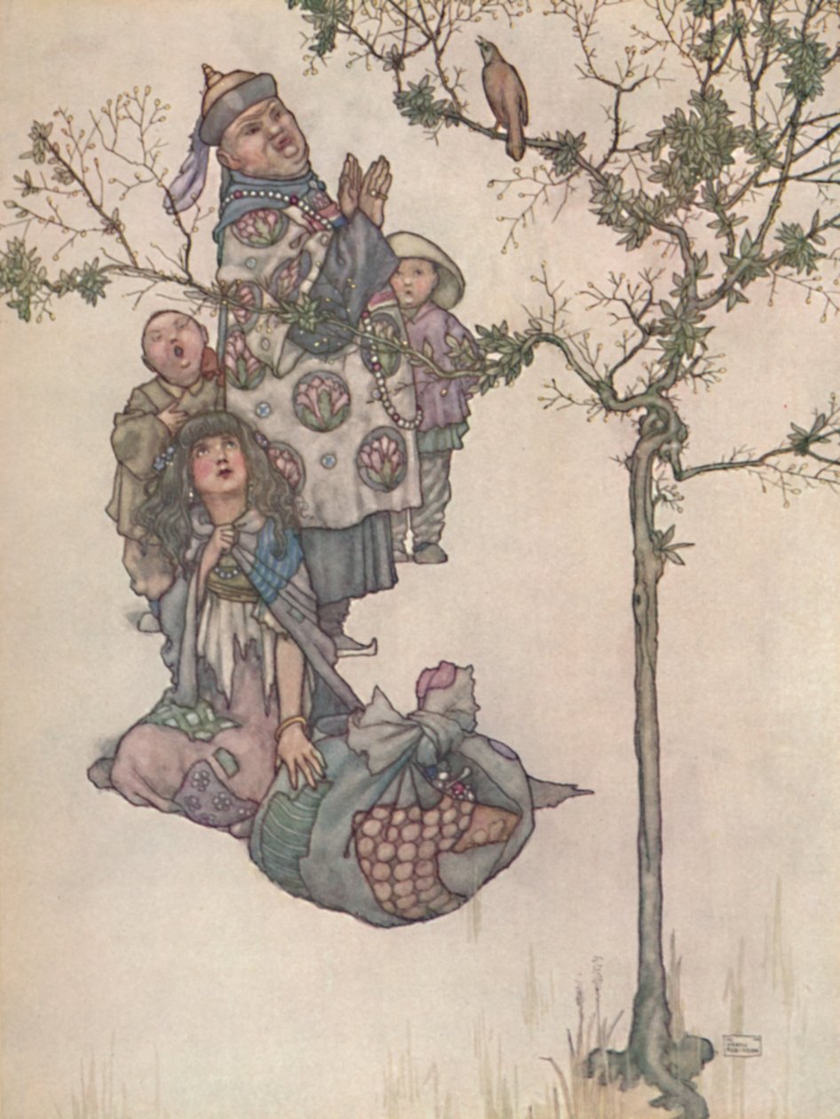 Pak začal slavík zpívat, c1930 od William Heath Robinson