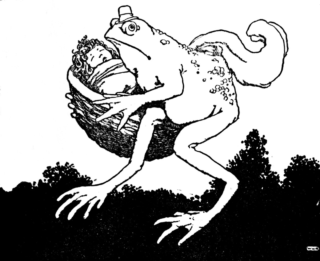 Tohle je jen manželka mého syna, řekl ropucha, c1930 od William Heath Robinson