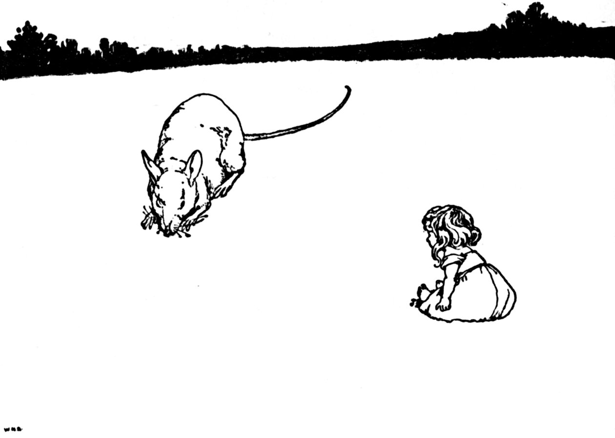 Ty ubohá maličkost! Řekla polní myš, c1930 od William Heath Robinson