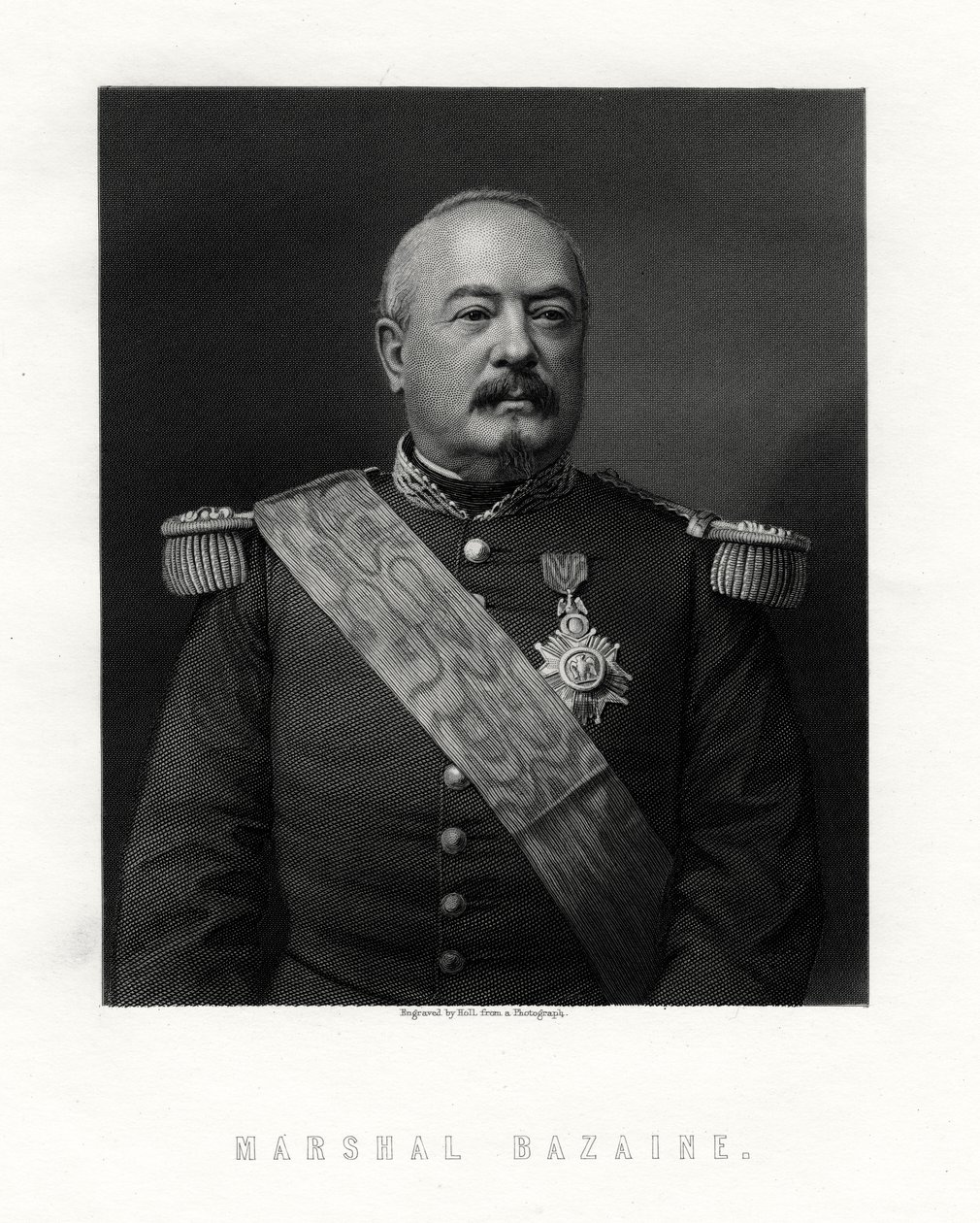 Achille Francois Bazaine, maršál Francie, 19. století. od W. Holl