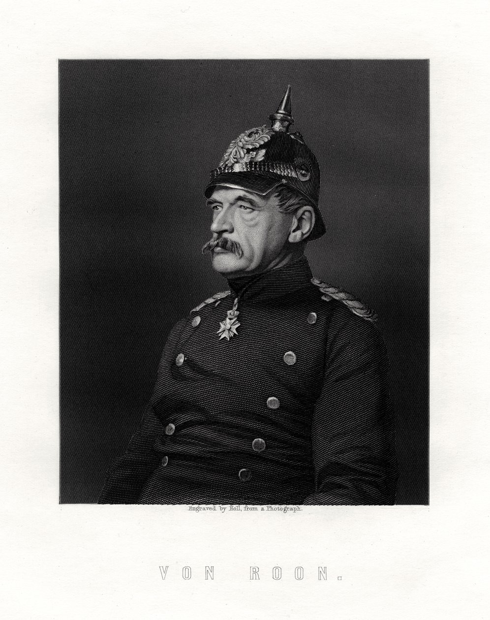 Albrecht Theodor Graf Emil von Roon, pruský voják a politik, 19. století. od W. Holl