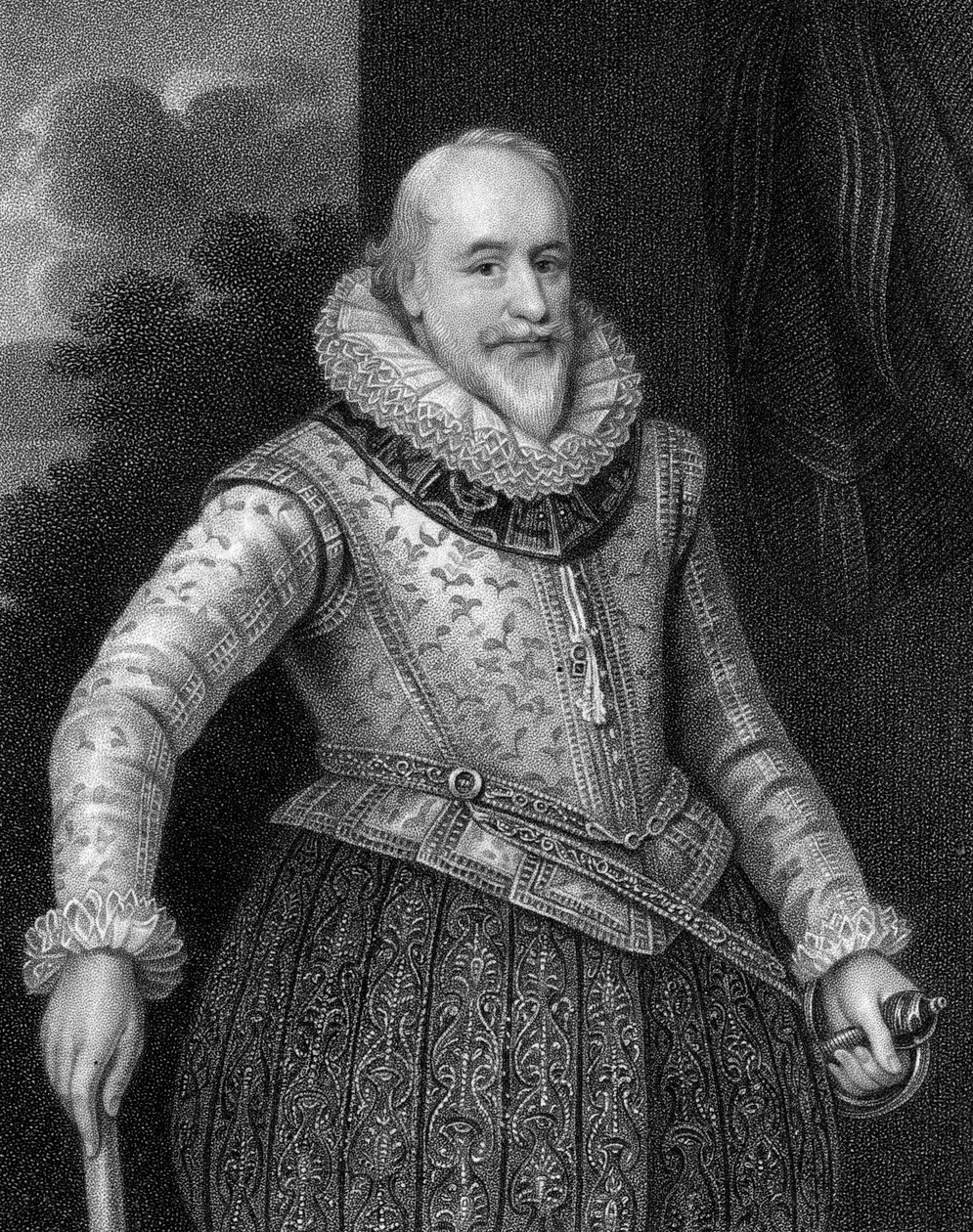 George Carew, 1. hrabě z Totnes 1555-1629, 1824. od W. Holl