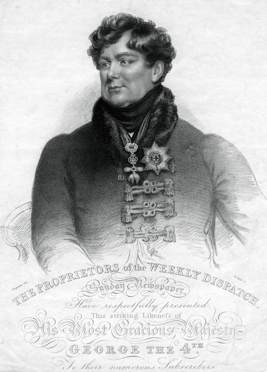 Jiří IV., král Spojeného království a Hannoveru, 19. století. od W. Holl