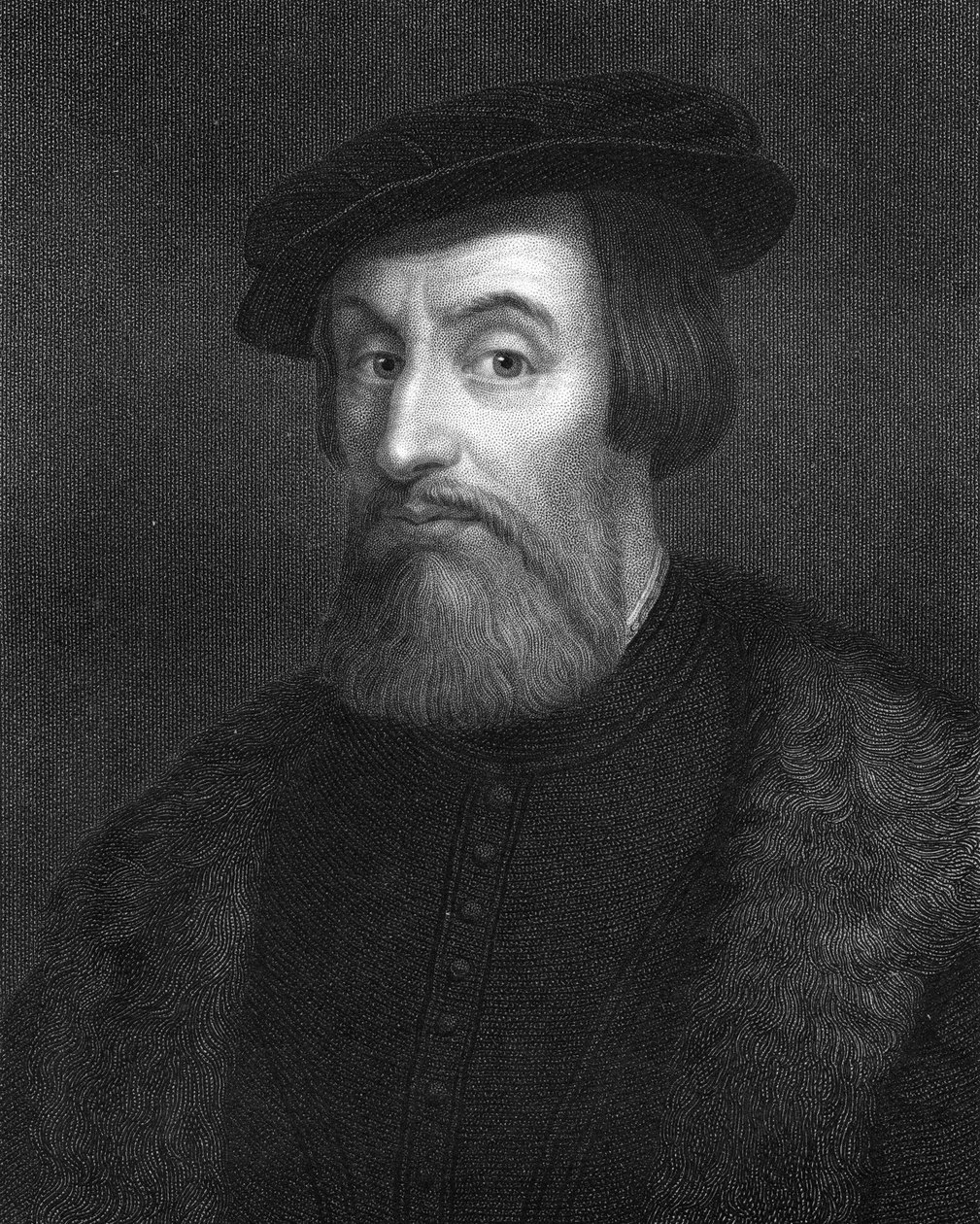 Hernan Cortes, španělský dobyvatel 16. století, 1836. od W. Holl