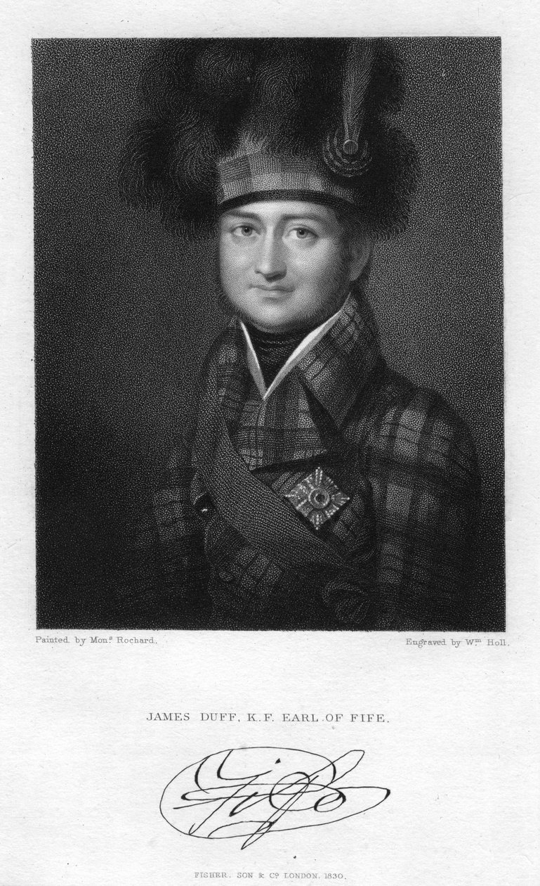 James Duff 1729-1809, 2. hrabě z Fife, 1830. od W. Holl
