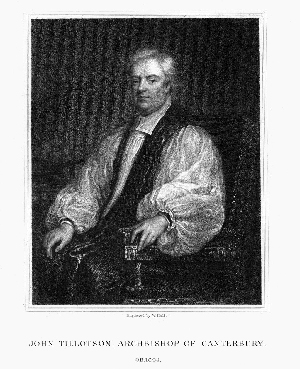 John Tillotson, arcibiskup z Canterbury, 1832. od W. Holl