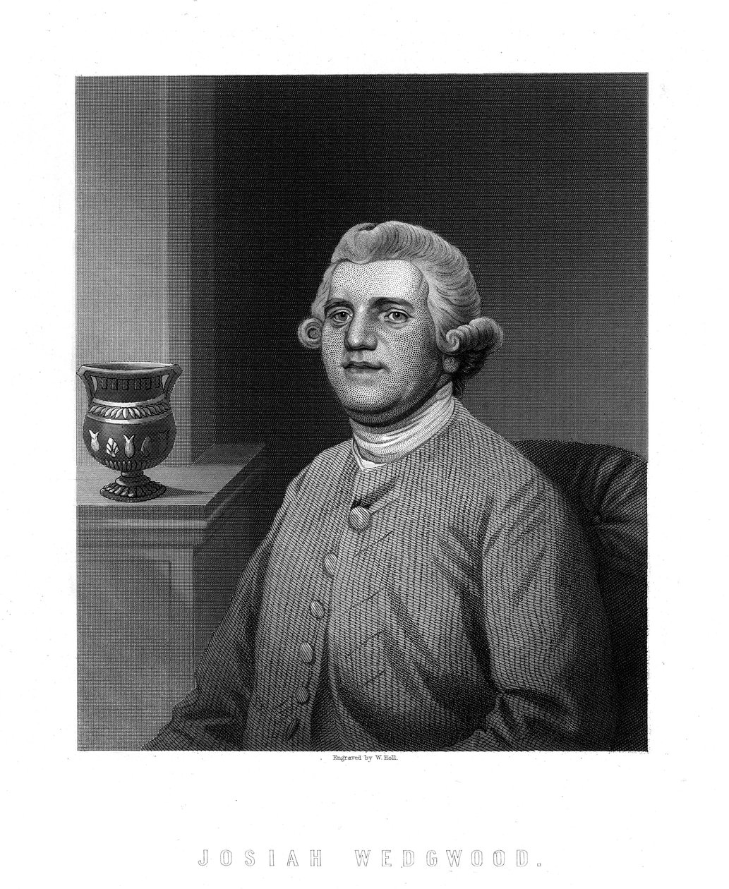 Josiah Wedgwood , anglický průmyslník a hrnčíř od W. Holl