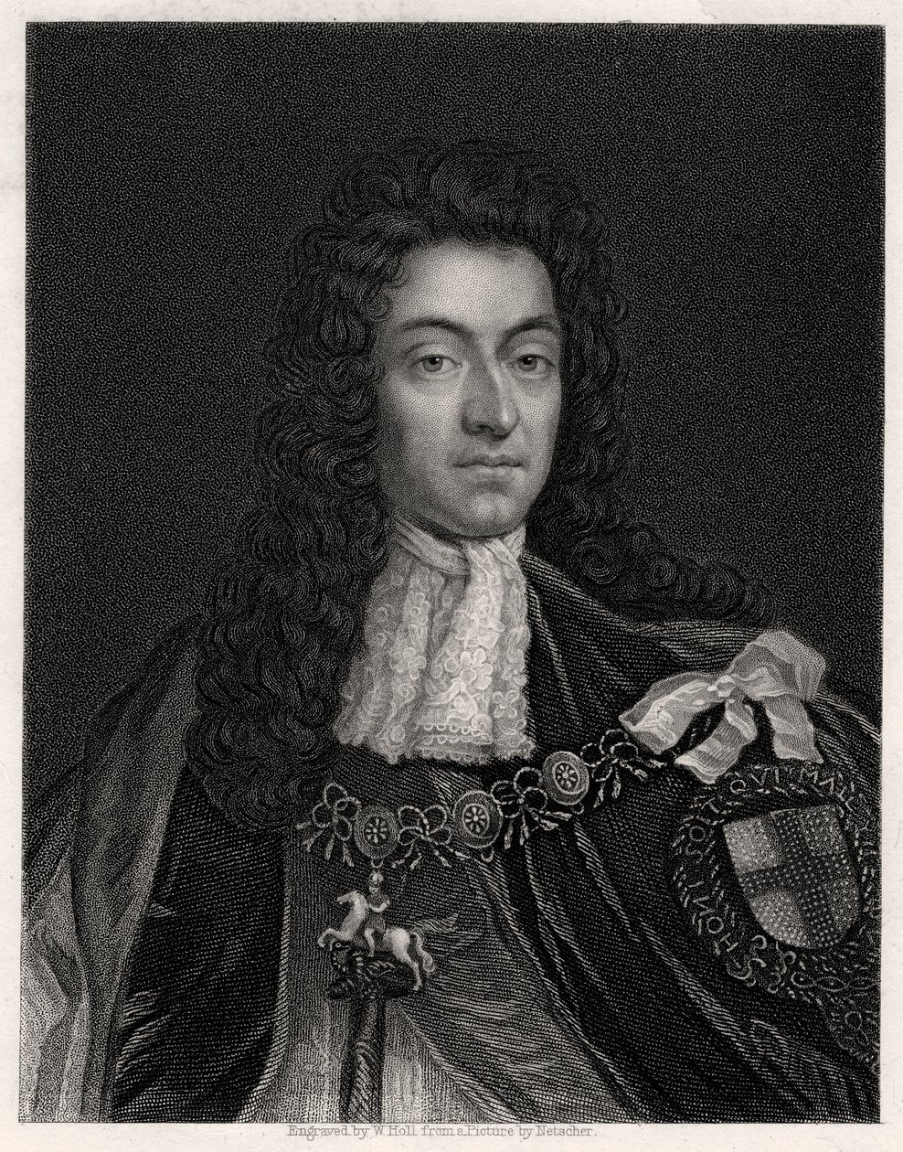 Král Vilém III., 19. století od W. Holl