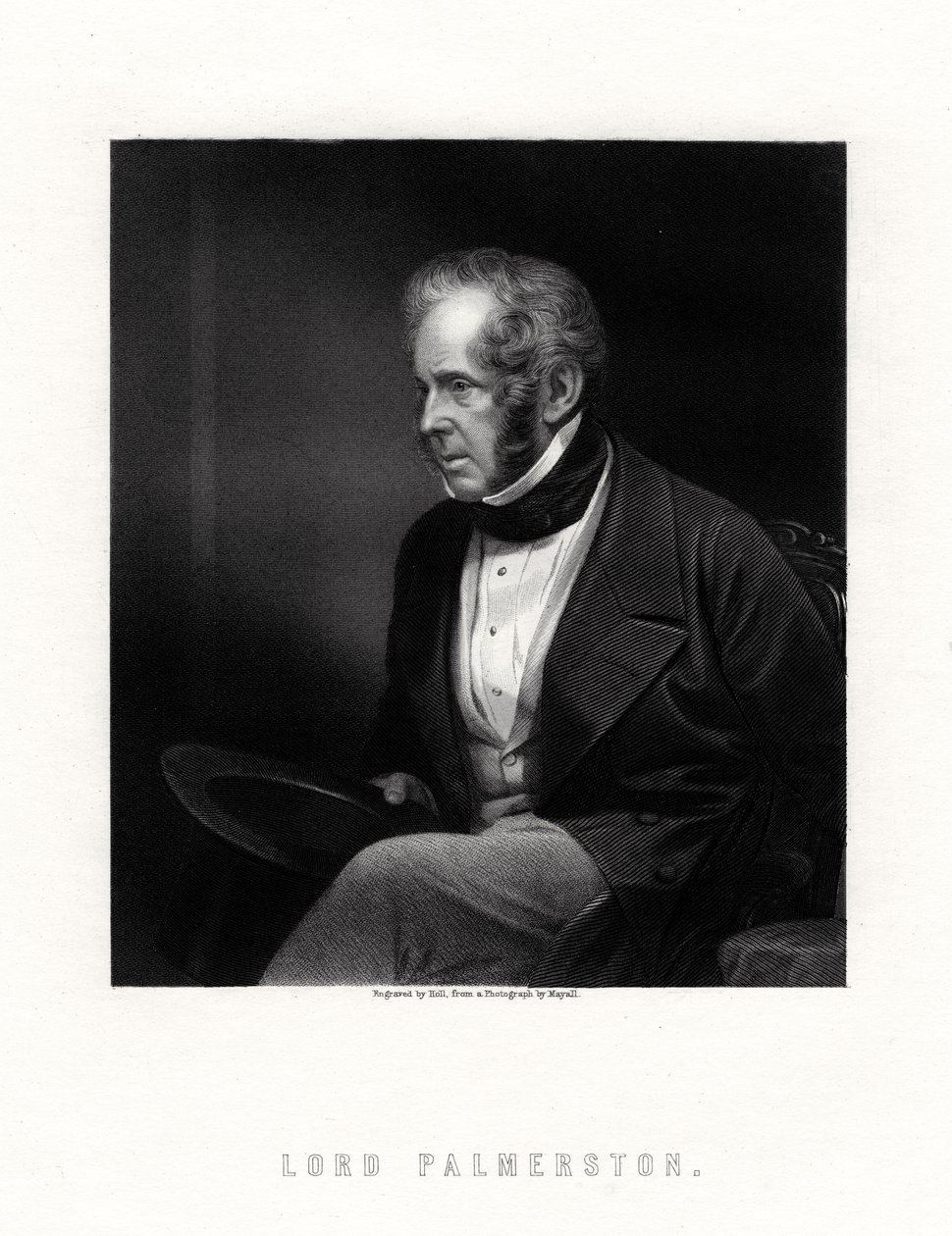 Lord Palmerston, britský premiér, 19. století. od W. Holl