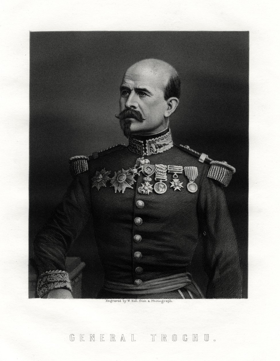 Louis Jules Trochu, francouzský vojevůdce a politik, 19. století od W. Holl