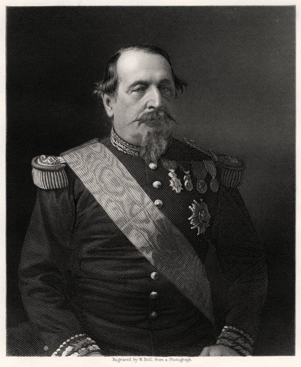 Napoleon III, francouzský císař, 19. století od W. Holl