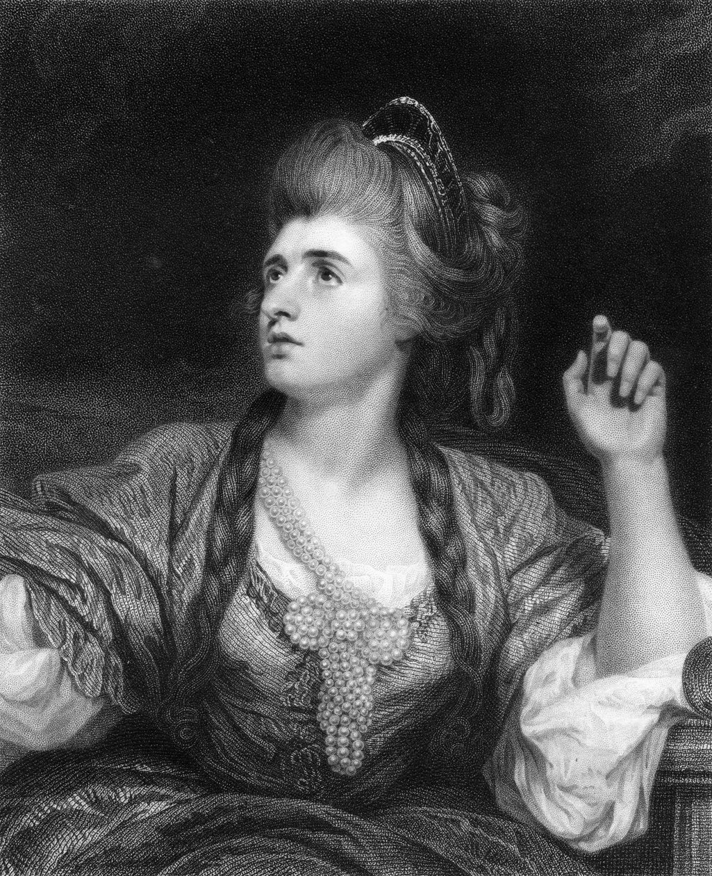 Sarah Siddons , anglická tragická herečka, 1836. od W. Holl