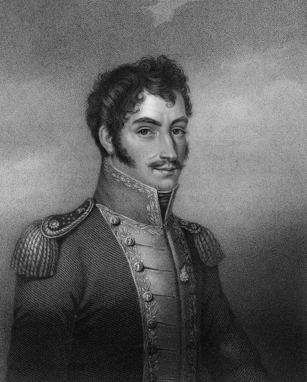 Simon Bolivar, jihoamerický revolucionář 19. století, 1836. od W. Holl