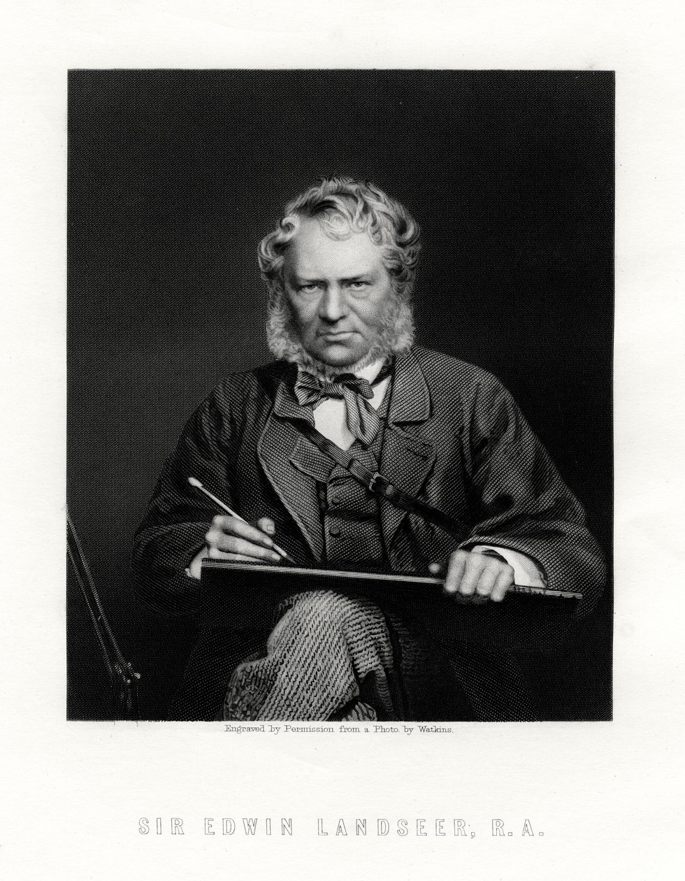 Sir Edwin Henry Landseer 1802-1873, britský malíř, 19. století od W. Holl