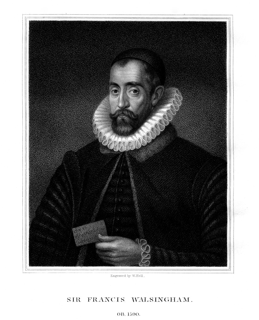 Sir Francis Walsingham, špionážní mistr královny Alžběty I., 1824. od W. Holl