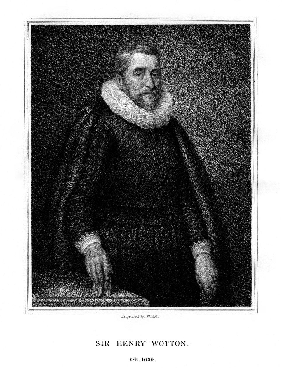 Sir Henry Wotton , anglický spisovatel a diplomat, 1824. od W. Holl