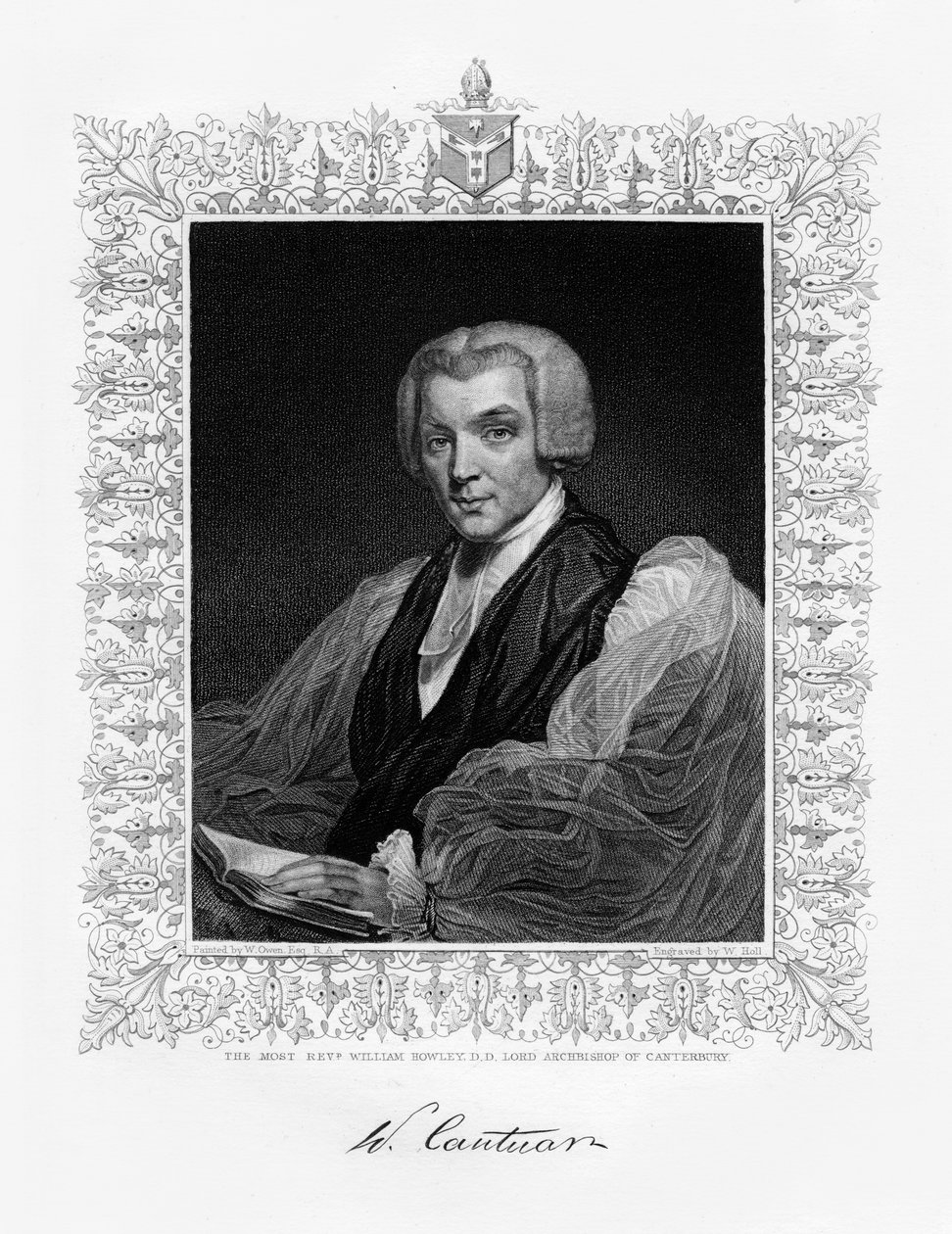 William Howley, arcibiskup z Canterbury, 19. století. od W. Holl