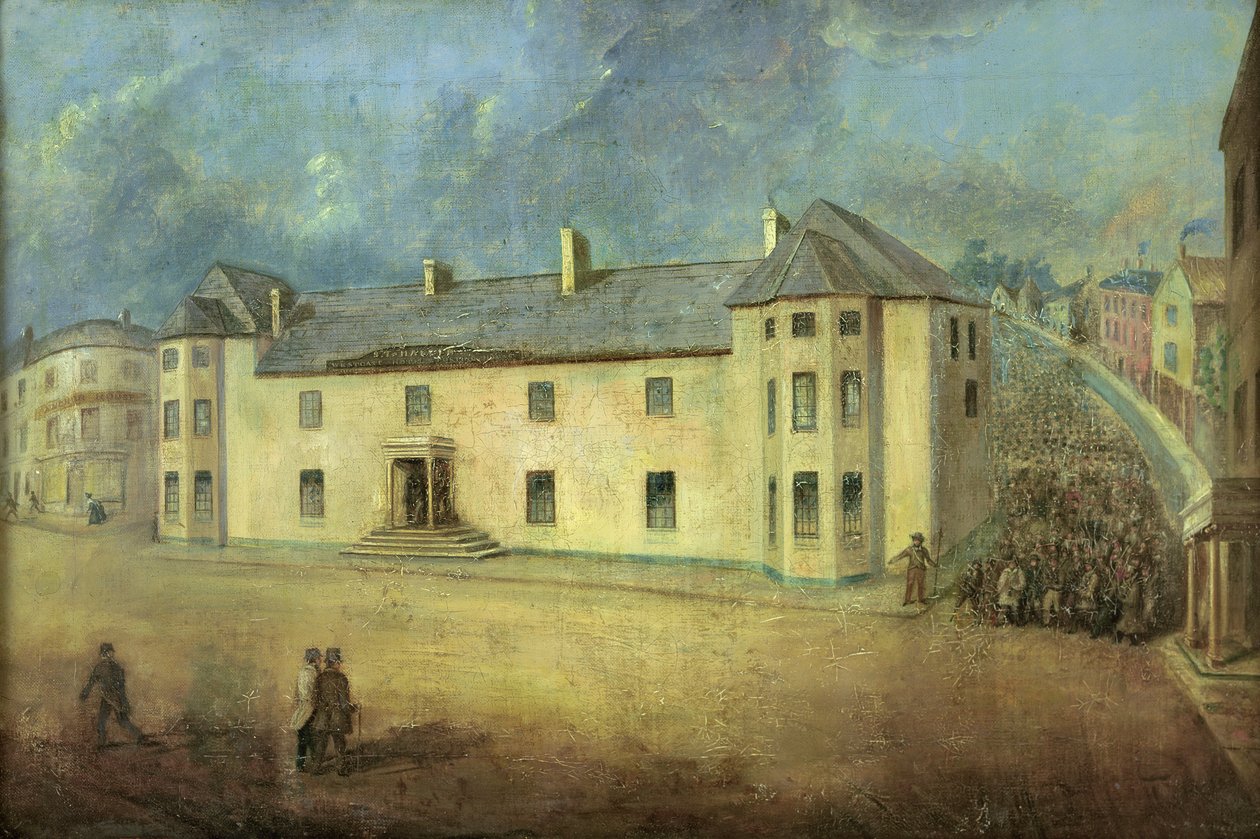 Útok chartistů na hotel Westgate v Newportu 4. listopadu 1839 od W. Howell