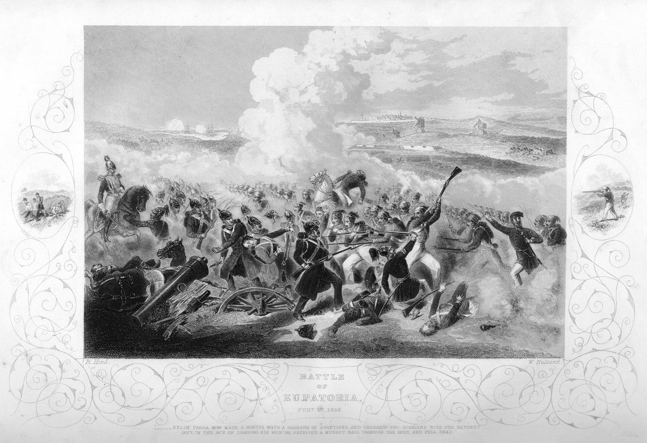Bitva u Eupatoria během krymské války, 1855 1857. od W. Hulland