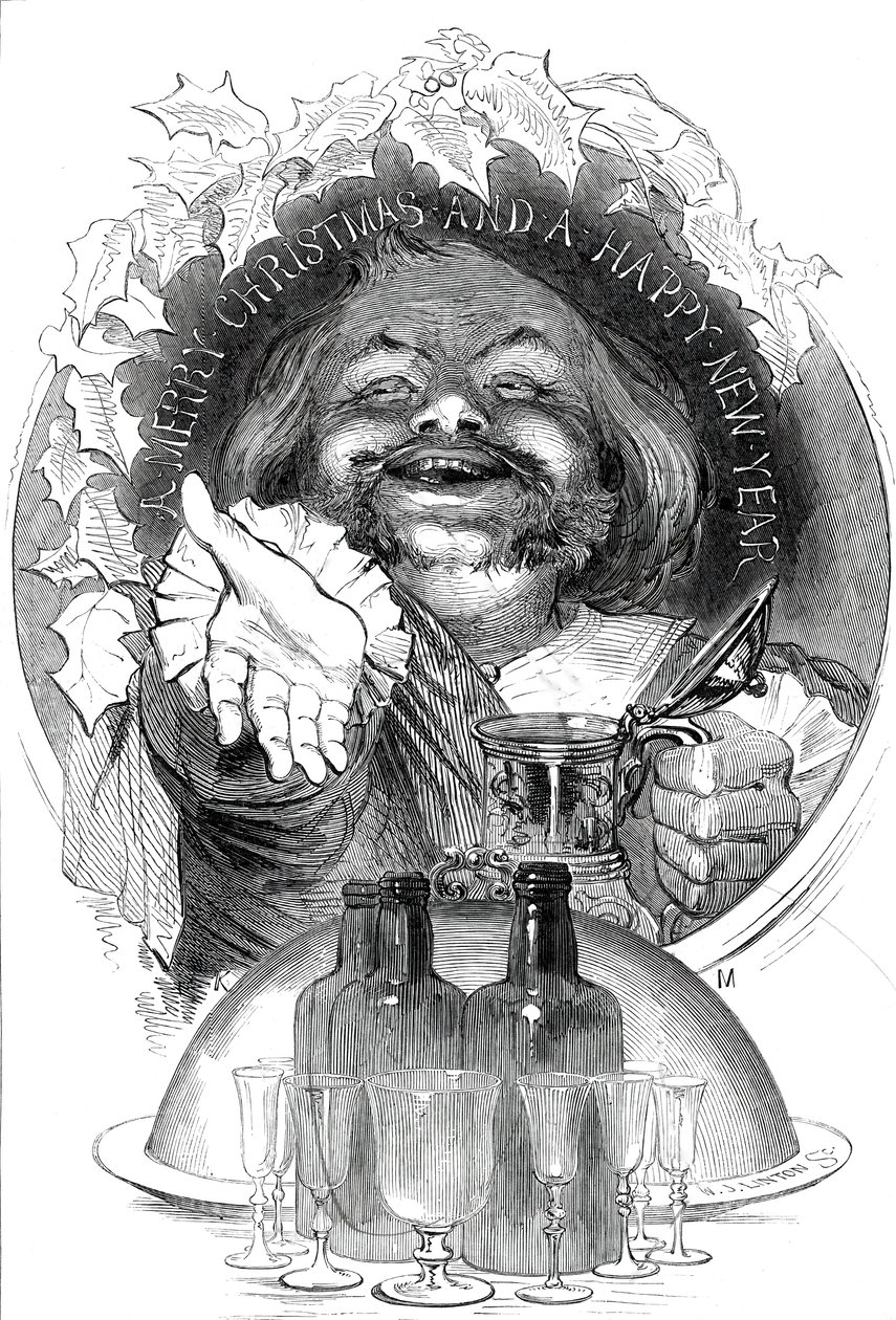 Veselé Vánoce a šťastný nový rok, 1845. od W. J. Linton
