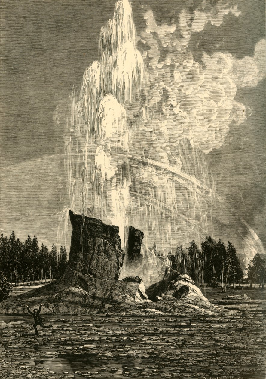 "Obří gejzír", 1872. od W. J. Linton