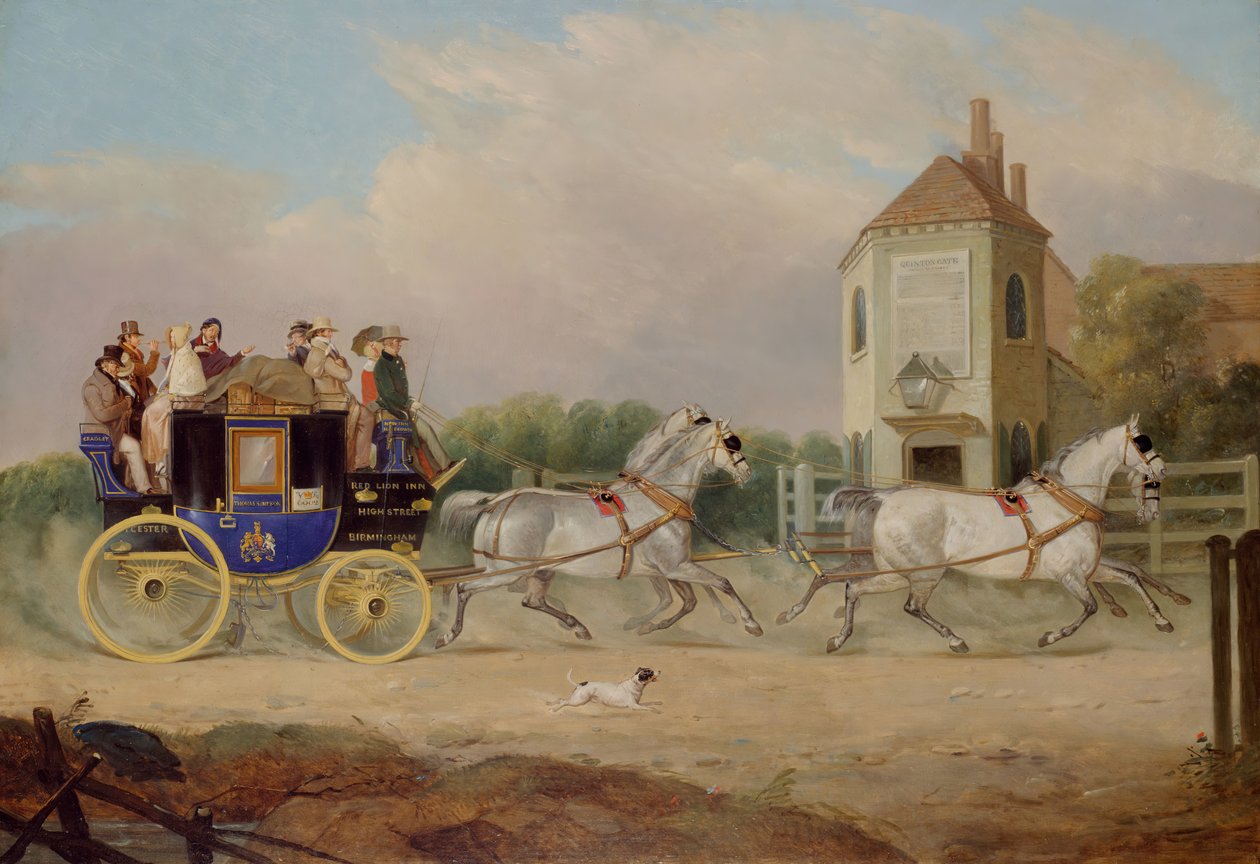 Stourbridge do Birmingham Royal Mail Coach, 1842. od W. J. Pringle