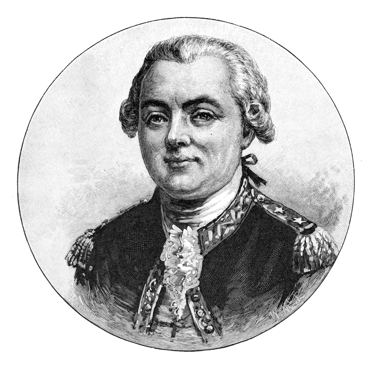 Jean Francois Galaup, comte de La Perouse, francouzský námořní důstojník a průzkumník, 1886. od W. Macleod