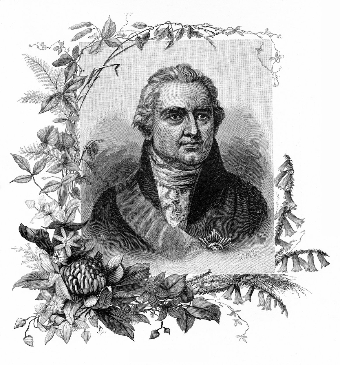 Sir Joseph Banks , anglický přírodovědec a botanik, 1886. od W. Macleod