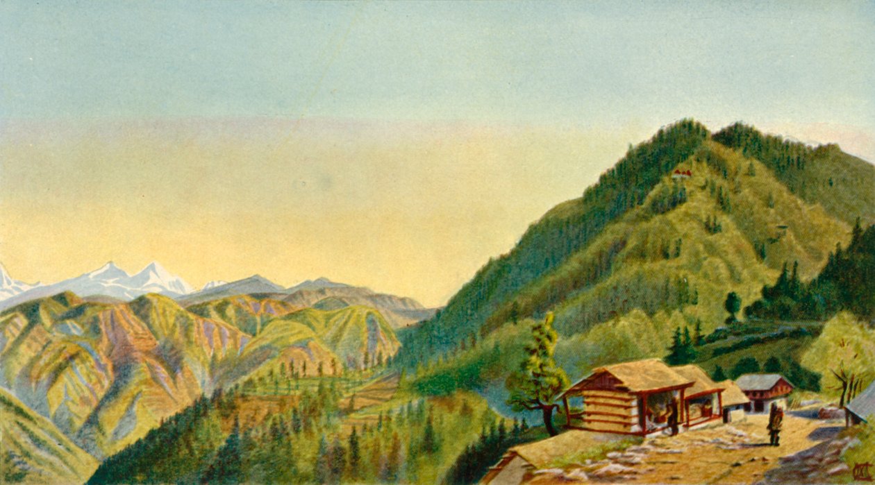 „The Retreat, Mashobra, General Roberts Home on the Hills near Simla“, 50. léta 19. století, 1901. od W McCracken