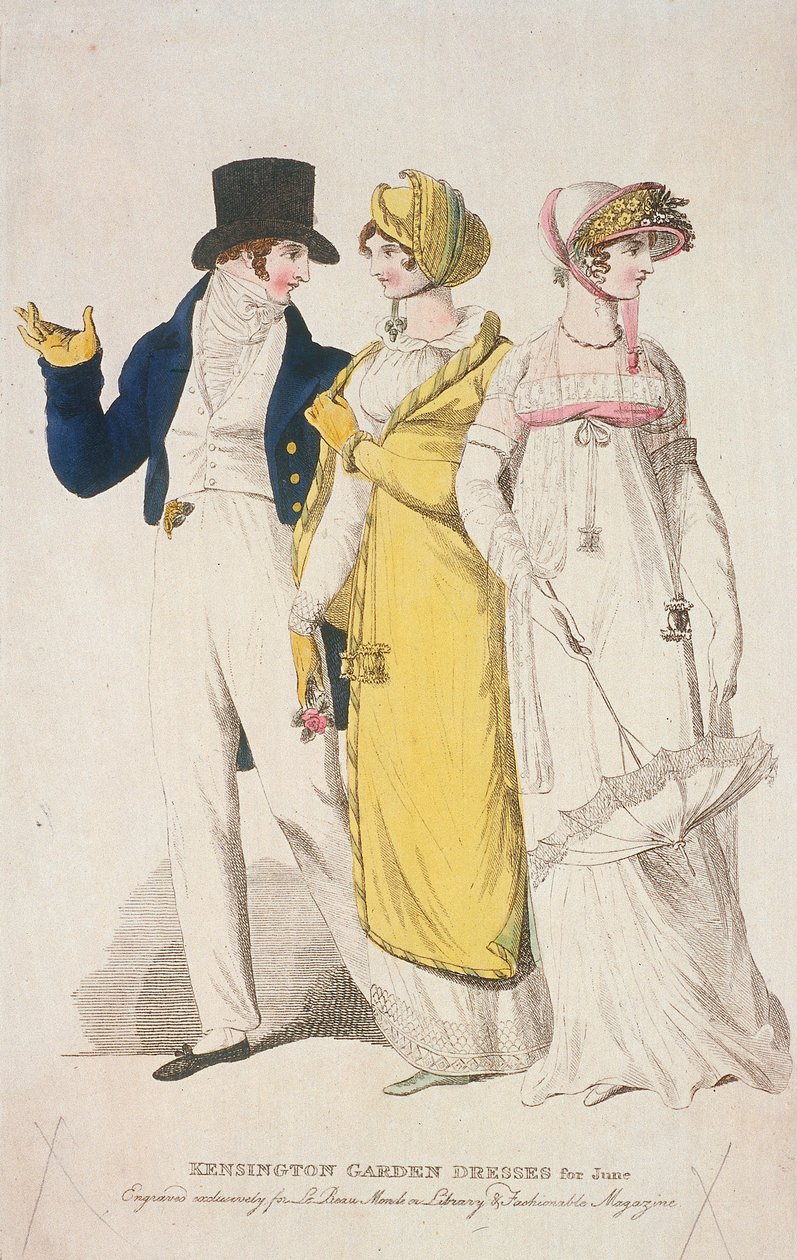 Šaty Kensington Garden pro červen, c1810 od W Read