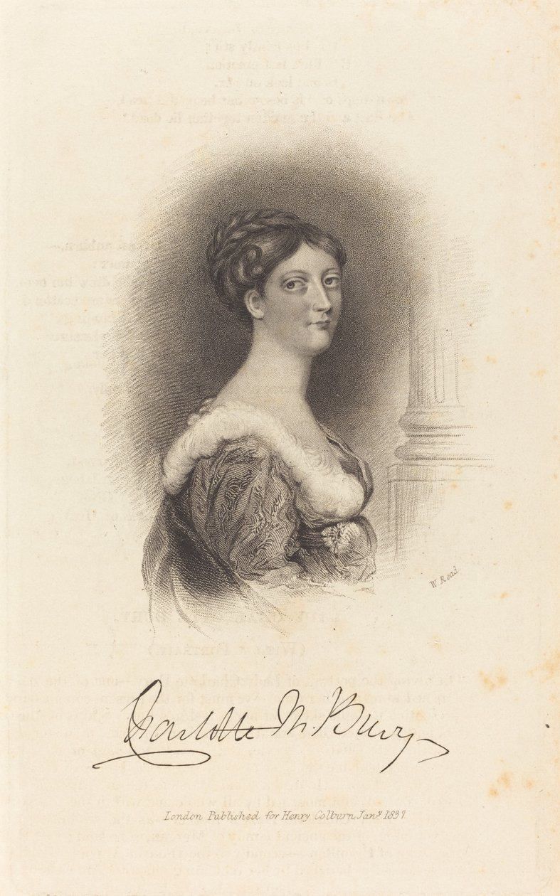 Lady Charlotte Susan Maria Bury od W. Read
