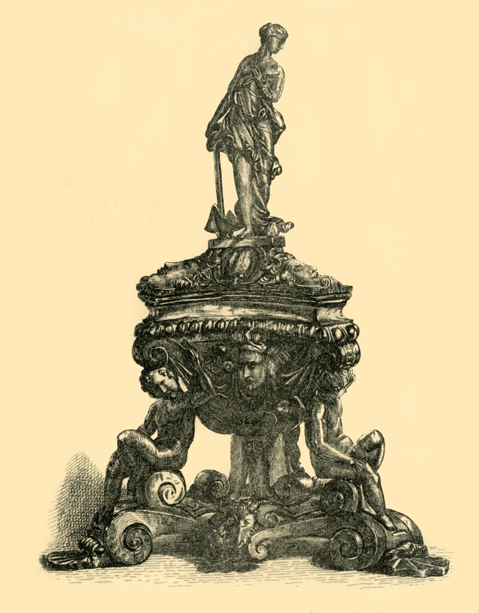 Bronzový kalamář, polovina konce 16. století, 1881. od W. W. McCarty