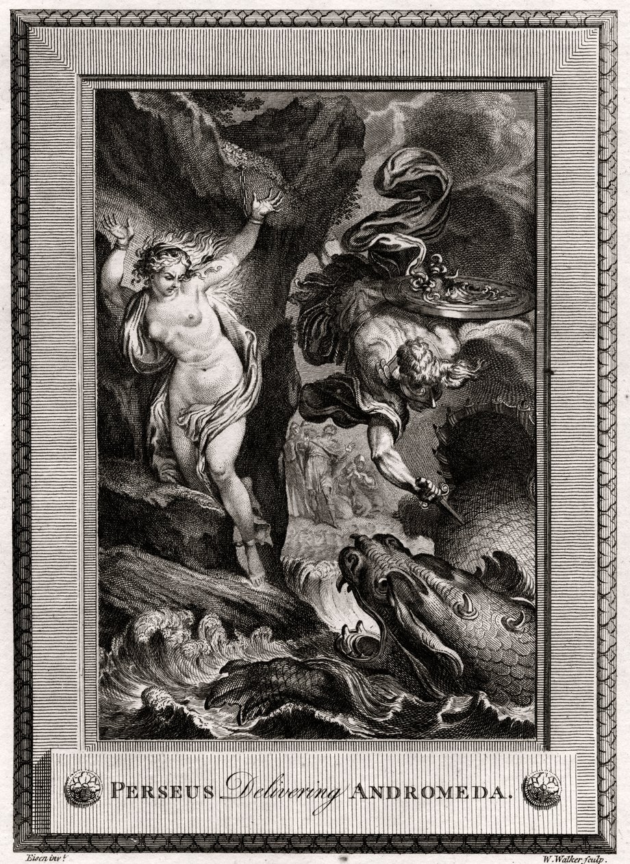 Perseus přinášející Andromedu, 1775 od W. Walker