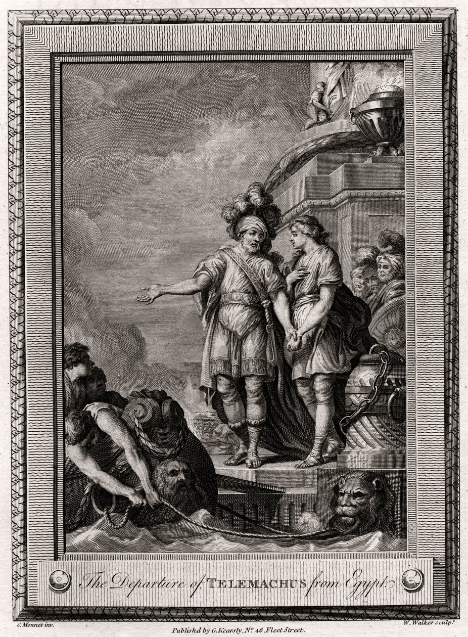 Odchod Telemacha z Egypta, 1775 od W. Walker