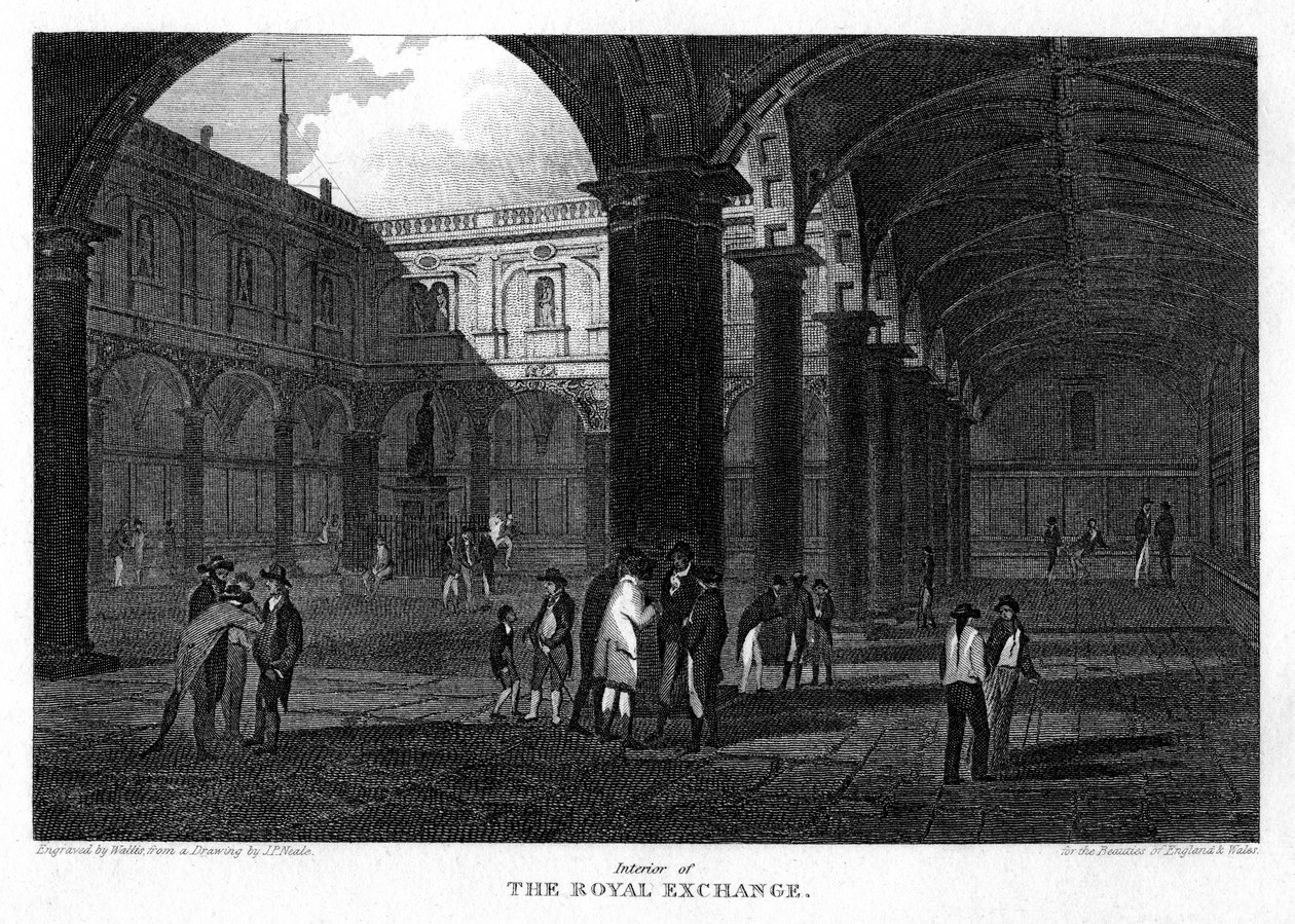 The Royal Exchange, City of London, 1816. od W. Wallis