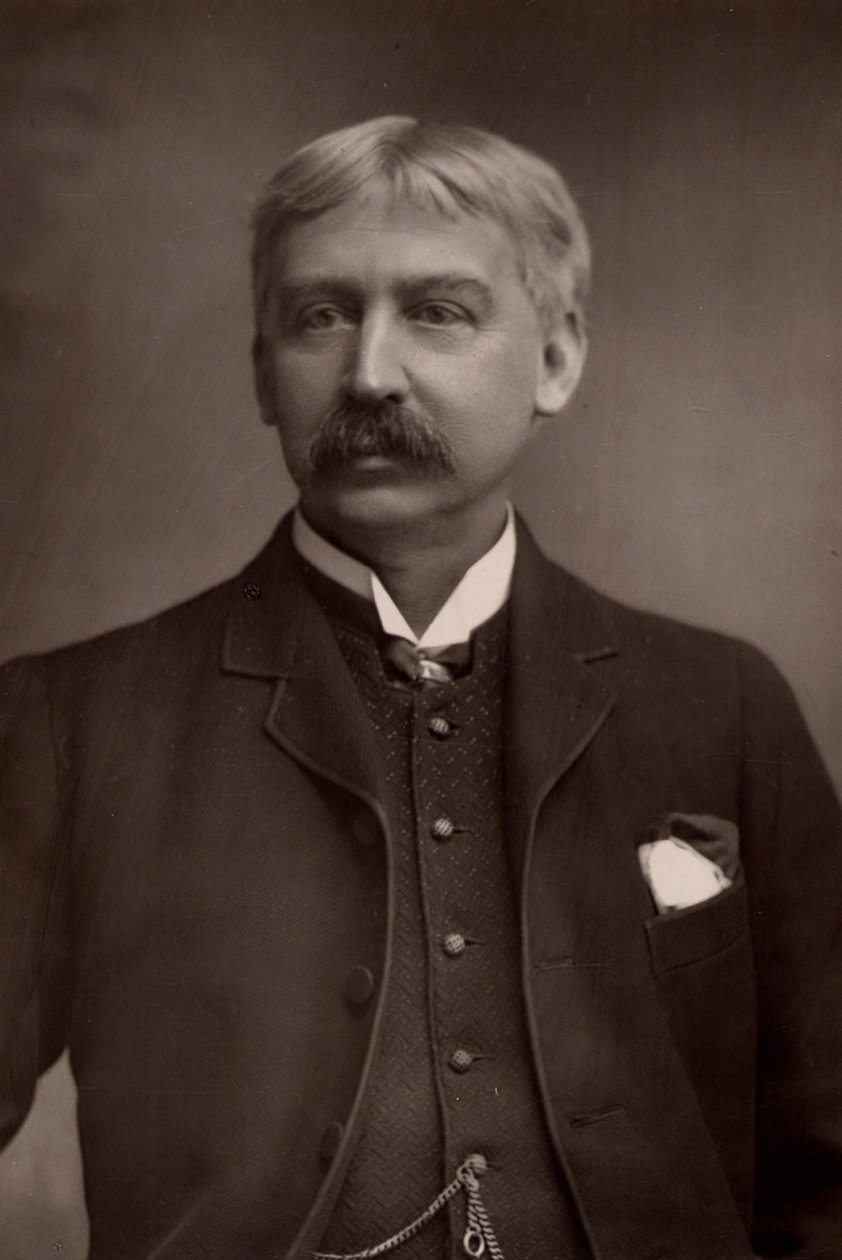 ""(Francis) Bret Harte (1836-1902) yhdysvaltalainen toimittaja ja tarinankirjoittaja (woodburytype) od W. and D. (after) Downey