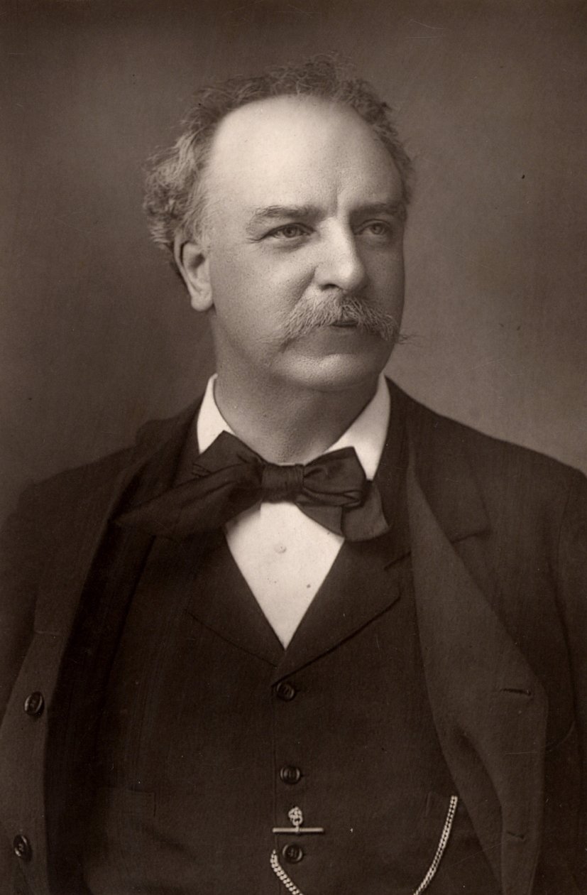 ""Charles Santley (1834-1922) anglický baryton (woodburytype). od W. and D. (after) Downey