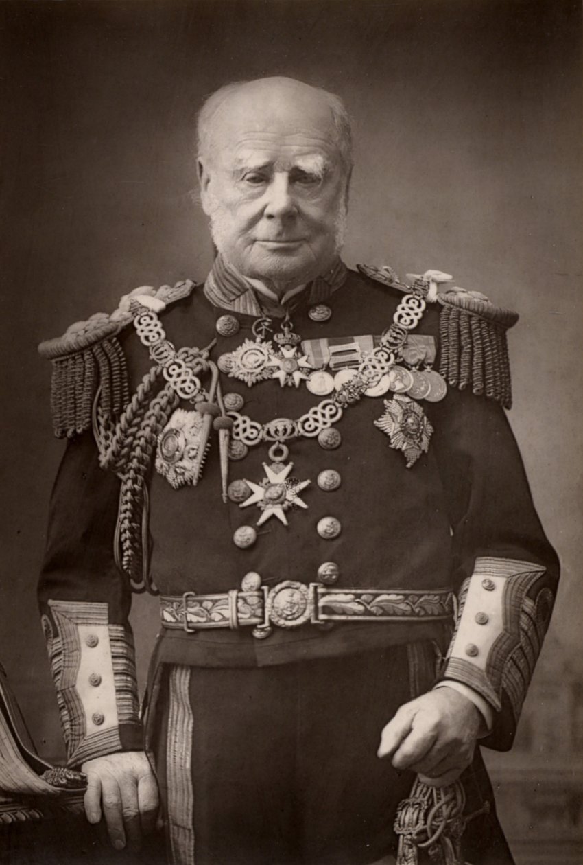 ""Henry Keppel (1809-1904) Englantilainen amiraali ja hoviherra. (woodburytyyppi) od W. and D. (after) Downey